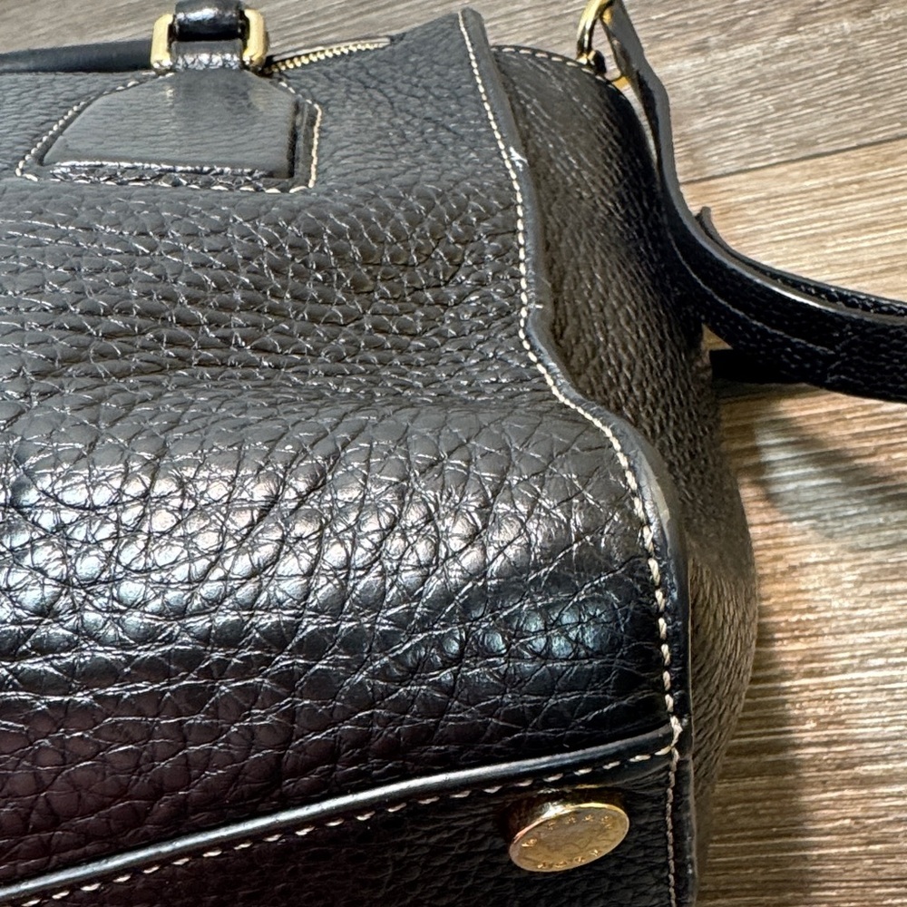 Michael Kors Black Textured Satchel - Picture 9 of 15